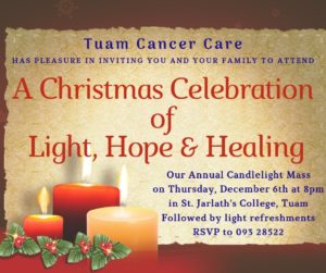 A Christmas Celebration of Light, Hope & Healing - Tuam Cancer Care